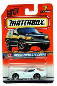1998 Matchbox #01 Stars and Stripes Dodge Viper GTS Coupe - Picture 1 of 1