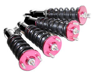 Coilovers for Honda Civic 92-00 Suspension Kits Adjust Height Red Coil Strut 