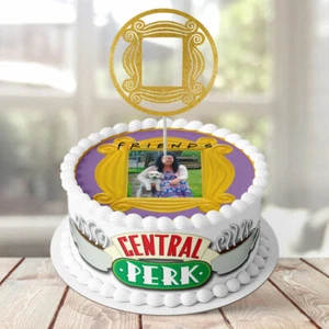 Friends Central Perk PERSONALISED EDIBLE KIDS Icing Cake Wrapper Toppers - Picture 1 of 7