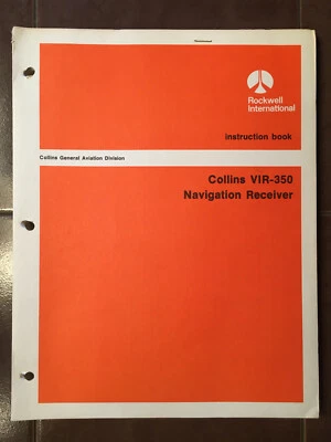 Manual de servicio y piezas Rockwell Collins VIR 350 Foto 1 de 4