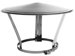 Kaminabdeckung Edelstahl 80-160mm stufenlos einstellbar Universalhaube Kaminhut - Bild 1 von 1