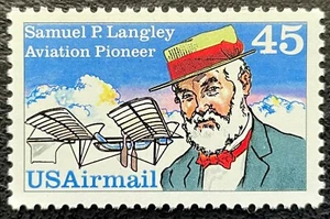 1988 Scott #C-118, 45¢, AIRMAIL - SAMUEL LANGLEY - Single - MINT NH -   - Picture 1 of 1