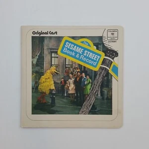 SESAME STREET Hello Book & Record CC75001 7" 45rpm Vinyl VG+ Cardboard Cvr 1970 - Imagen 1 de 7