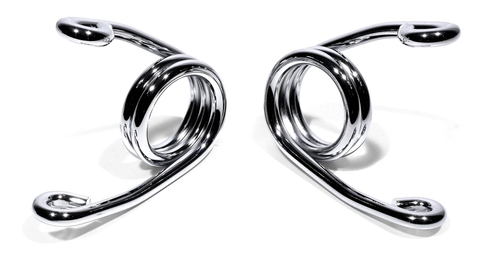Sitzfedern Set 3" Chrom Solo-Sitz Hairspring für Harley Davidson Bobber 76mm Top - Bild 1 von 1