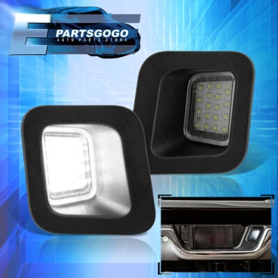 For 03-18 Dodge Ram 1500 2500 3500 SMD LED License Plate Lights Housing Tag Lamp Foto 1 de 4