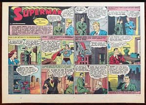 SUPERMAN Sunday Page #76 - Superman, Lois Lane, Clark Kent April 13, 1941 - RARE - Picture 1 of 4