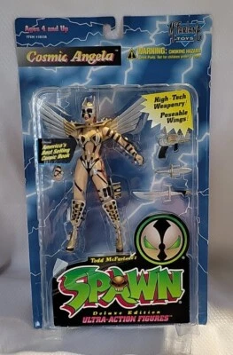 MCFARLANE COLECCIONISTAS CLUB SPAWN SERIE 3 COSMIC ANGELA ORO PLATA ALAS LUJO Foto 1 de 4