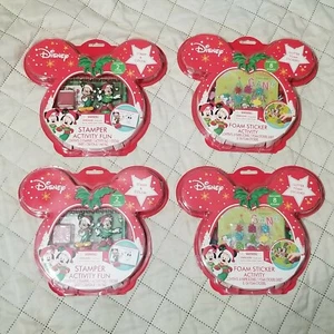 Disney Foam Sticker Activity Christmas Craft Stocking Stuffer Mickey Mouse FREE - Picture 1 of 12