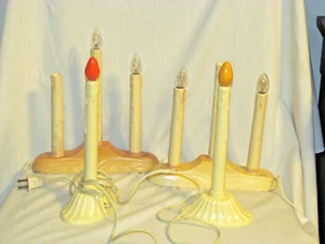Vintage Candlestick Electric Windowsill Christmas Lighting Decoration  Works - Picture 1 of 5