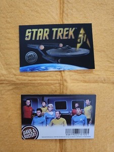 Dave and Buster’s Rare Star Trek 50th Anniversary Pusher Card 