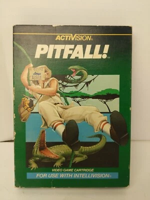 Vintage Pitfall Intellivision Game  Box & Manual Tested & Works - Image 1 of 4
