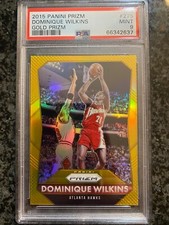 2015-16 Panini Prizm Gold Prizm #/10 Dominique Wilkins PSA 9 MINT POP 1