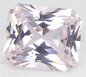 6.76CT. EXCELLENT RADIANT 12x10 MM NANOCRYSTAL LIGHT PINK SPINEL LAB CREATED GEM - Picture 1 of 3