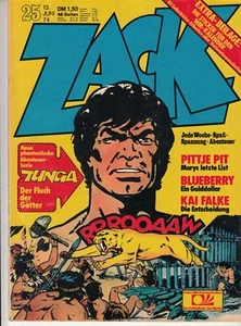 ZACK 1974 Nr. 25 (1-2) schöner Zustand Koralle ohne Sticker Beilage - Picture 1 of 2