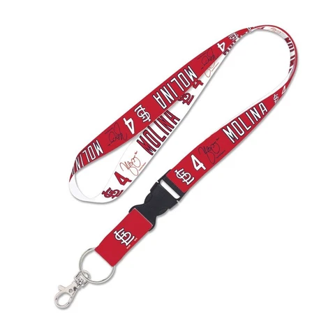 YADIER MOLINA #4 ST. LOUIS CARDINALS LANYARD DETACHABLE BUCKLE NEW WINCRAFT 🐦 Cover