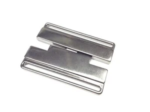 FIBBIA  AGGANCIATURA  OTTONE finitura CANNA DI FUCILE - Picture 1 of 2