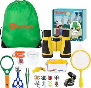 Kizplays Forscherset für Kinder, Fernglas 22-teiliges Entdecker Set, Spielzeug - Bild 1 von 7