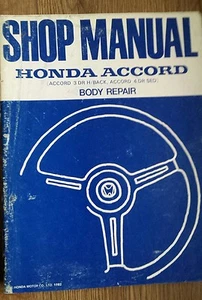 Honda Accord car Shop Manual Body repair 1982 - Picture 1 of 1