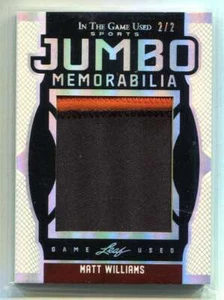 2024 ITG Used Sports Jumbo Memorabilia Silver jm34 Matt Williams Jumbo Patch 2/2 - Picture 1 of 2