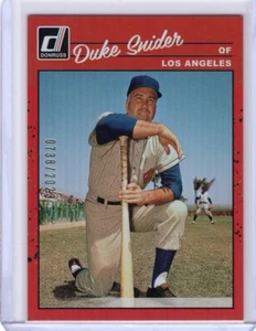 Panini 2023 Donruss Duke Snider Holo Red 0738/2023 Los Angeles Dodgers #282 - Bild 1 von 2