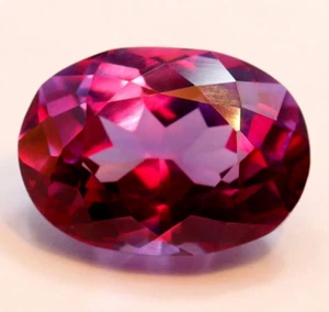 Gemas sueltas impecables ovaladas naturales de zafiro púrpura rosa certificado RARO - Imagen 1 de 7