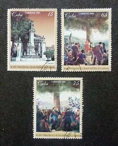 sCUBA Sc# 4435-4437 SAN CRISTOBEL DE LA HABANA Cpl set of 3 2004 used cto - Picture 1 of 1