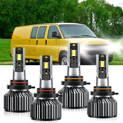 Kit de bombilla LED de haz alto bajo blanco para Chevrolet Express Cargo 2009-2019 Foto 1 de 4