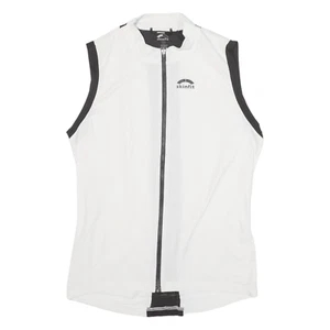 Camiseta deportiva de ciclismo SKINFIT con cremallera completa para mujer blanca sin mangas L - Imagen 1 de 6