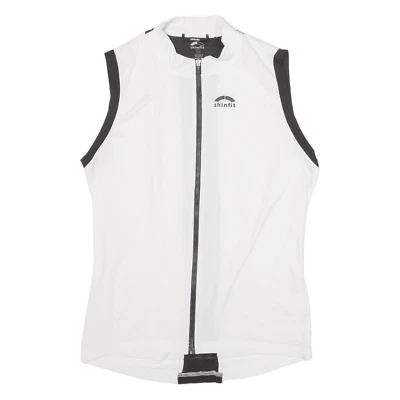 SKINFIT Cycling Full-Zip Womens Jersey White Sleeveless L - Image 1 of 4