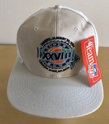Equipo NFL Super Bowl 28 XXVIII Georgia Dome Atlanta 30/01/1994 Gorra De Colección Sombrero Nuevo Foto 1 de 4