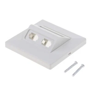 Wall Plate SC / LC Fiber Optic Patch Cord Adapter 2 Socket - Afbeelding 1 van 7