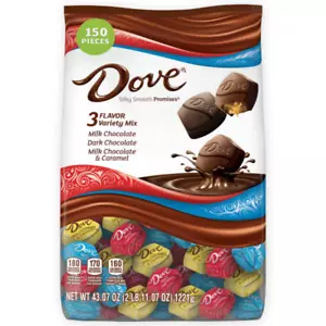DOVE PROMISES Valentine’s Day Chocolate Mix 43.07oz Bag - 150 Pieces - Picture 1 of 12