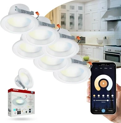 Satco S11260 - 10W LED Recessed Downlight - Starfish IOT Tunable White - 6 Pack - Image 1 of 4