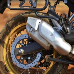 "HEAT SHIELD EXTENDER, SILVER" FIT FOR ROYAL ENFIELD HIMALAYAN 450. - Picture 1 of 6