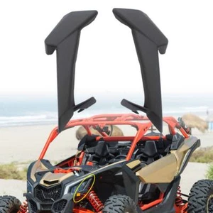 Black Front Headlight Cover Trims for Can-Am Maverick X3 Turbo R XDS 2017-2023 - Picture 1 of 18