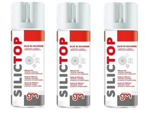 Magazzini GM SILICTOP, Olio di Silicone Spray, ideale x legno, plastica 3pzX400m - Foto 1 di 4