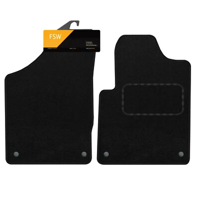 Car Floor Mats For Seat Alhambra 1996-2010 Fronts Only Tailored Carpet Black - Image 1 of 4