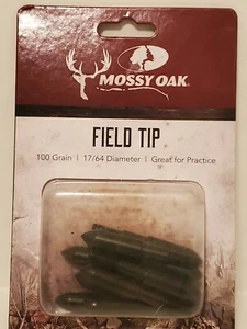 Mossy Oak Field Tip 100 Grain 17/64 Diameter - New in Package - Picture 1 of 4