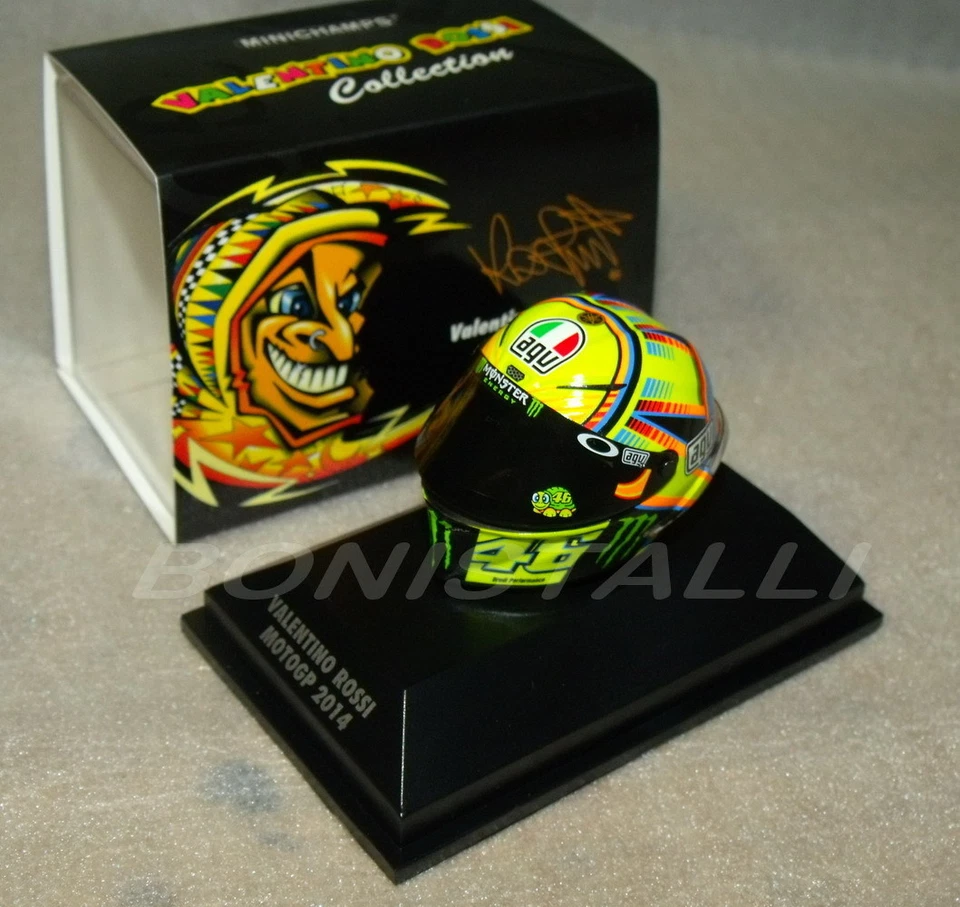 MINICHAMPS - Valentino ROSSI - CASCO AGV MOTO GP 2014 - 1/8 - 398140046 NUOVO  - Immagine 1 di 1