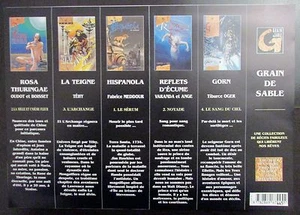 MARQUE PAGES SIGNET PUBLICITAIRE PLANCHE NON DECOUPé 6 MP BD Ed VENT D OUEST 1 - Foto 1 di 2