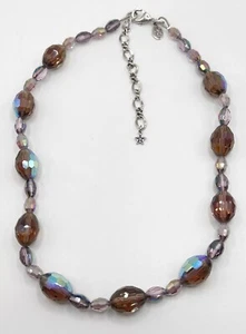 KIRKS FOLLY bellissima collana di cristallo AB viola - Foto 1 di 4