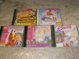 5 CHILDREN'S PC GAMES CONSTRUCTION BARBIE PRINCESS DOLLHOUSE - Picture 1 of 5