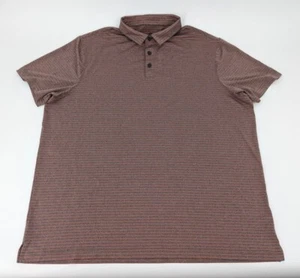 Camisa polo de golf Champion para hombre a rayas gris naranja elástica manga corta talla XXL - Imagen 1 de 8