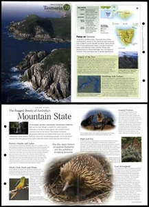 Tasmania #70 Habitat - Discovering Wildlife Fact File Fold-Out Card - Picture 1 of 1