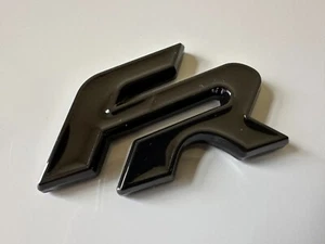 Glanz Schwarz Metall FR Heck Boot Badge Emblem für Leon Ibiza Ateca Seat Schwarz - Bild 1 von 2
