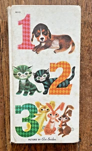 Vintage - 1 2 3 Picture Retro Board Book by Art Seiden 1958 - Foto 1 di 9
