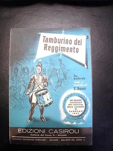 PARTITUR WORTE "TROMMEL DES REGIMENTS" VON C. DEANI JAHR 1953 - Bild 1 von 1