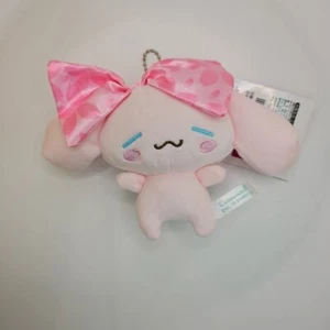 cinnamoroll Pink Sakura Keychain Small Plush Sanrio Pink Bow - Picture 1 of 2