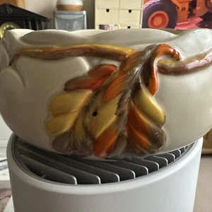 Antique Clarice Cliff Art Deco Leaf Autumn Fruit Bowl Newport Pottery Rare - Picture 1 of 4
