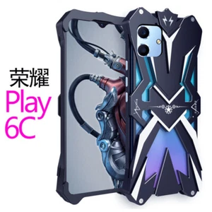 Custodia potente antiurto in metallo armatura per Honor Play6C paraurti alluminio - Foto 1 di 10